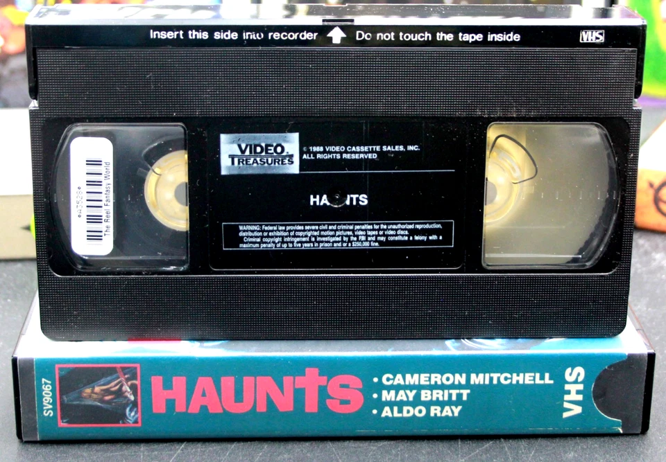HAUNTS VHS Video Treasures Rare Horror Cult Classic Psycho Demon Slasher VG Foto 3 de 3