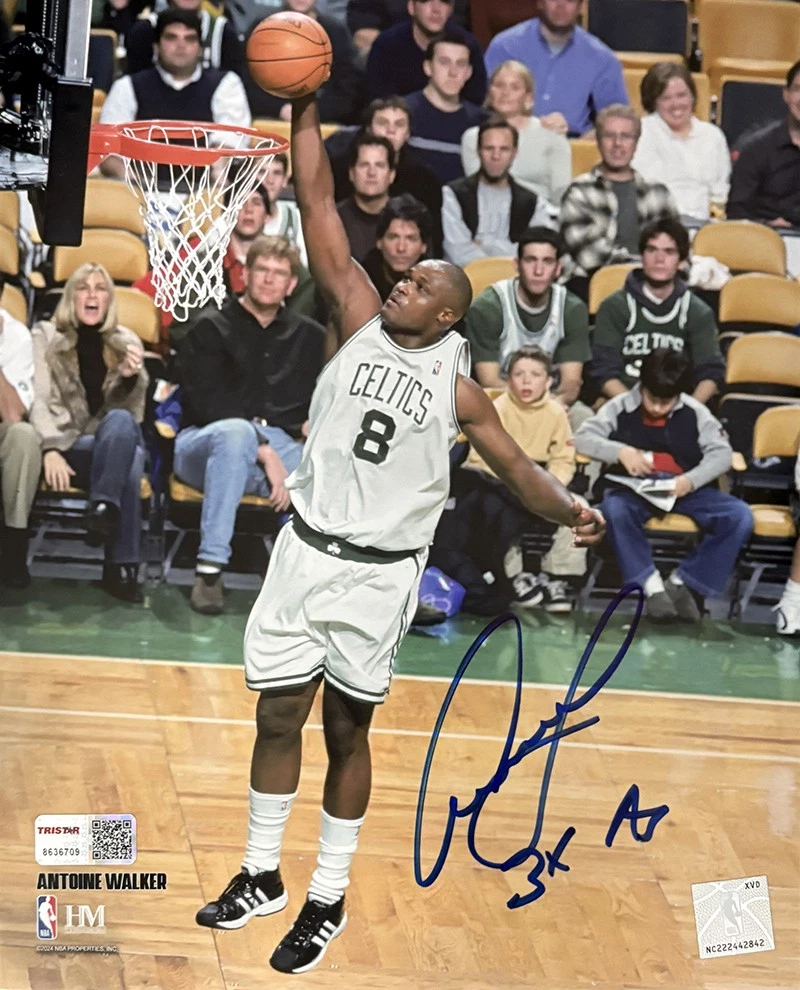 セルティックス、アントワン・ウォーカー、1997-98ゲームイシュードジャージ緑 Antoine Walker Boston Celtics Basketball NBA Original Autographed
