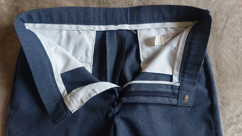 VTG 70s Levi's Action Slacks Men's Straight Leg Bootcut Pants | 32x31 - Image 2 of 4