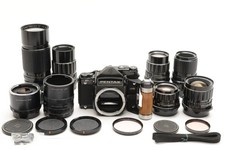  Excellent 5 Pentax 67 TTL Mirror Up w/ Wood Grip 105mm f2.4  5Lens From JAPAN