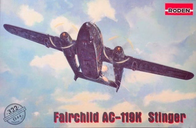Roden 322 1:144th scale Fairchild AC-119K Stinger