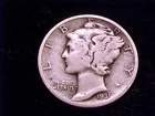 1931-P  Mercury Dime,  Very Good Grade