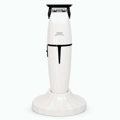 JRL Ghost 2020T-B-W Cordless Hair Trimmer White w/ Charging Dock