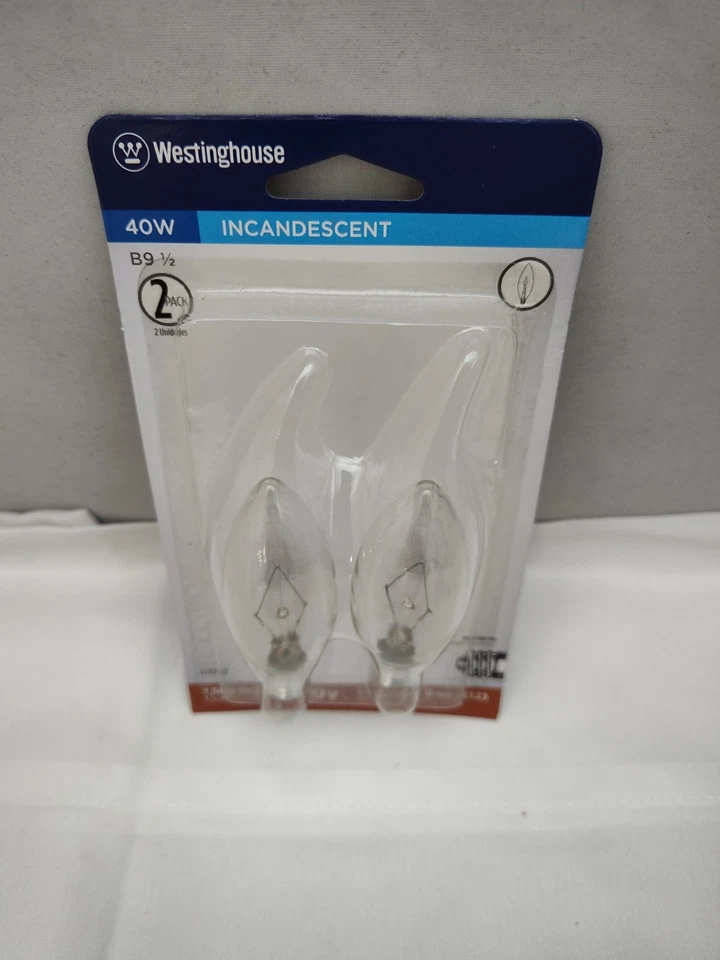 Westinghouse 40w B9.5 Candelabra Torpedo Light Bulb Case Of 6 Packs (12 Bulbs) - Image 4 of 4