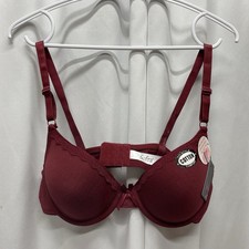Sofra 34C red bra underwired padded comfort l...