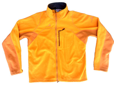 Westcomb Men's Orange Pinnacle Sweater Full Zip Polartec Fleece Vintage EPOC