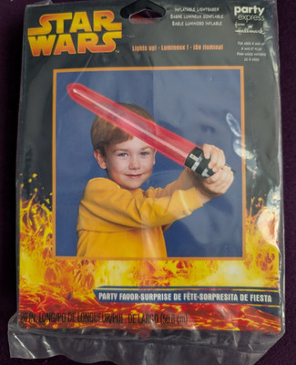 Hallmark - Party Express - Star Wars 20'' Inflatable Red Lightsaber Party Favor