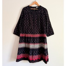 J Jill Floral Mini Dress Cottage Boho Whimsigoth Prairie Layered Bohemian Gothic