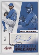 2019 Panini Chronicles Absolute Rookie Red 49/50 Duane Underwood Auto s3g