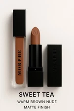 Morphe Matte Lipstick, (Shade: Sweet Tea) Brown Nude, Rich Warm - Ulta & Sephora