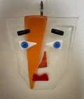 Vintage Abstract Fused Glass Murano Omaggio A Picasso Style Art Glass Wall Mask
