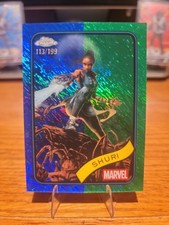 🔥🔥SHURI 2025 Marvel Topps Chrome #96 Blue & Green Shimmer Refractor /199🔥🔥
