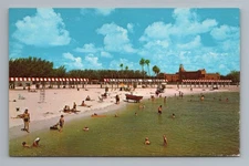 St Petersburg Spa Beach Vinoy Hotel Vintage Postcard