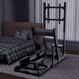 Hottoby Racing Simulator Cockpit 4080Auminum With Monitor Stand Fit Thrustmaster