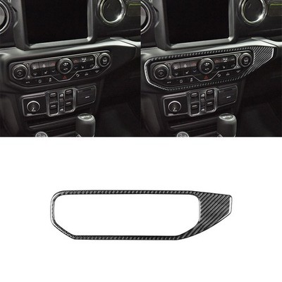 Real Carbon Fiber Air Condition Switch Cover For Jeep Wrangler JL Gladiator JT