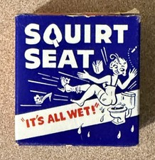 De Colección Asiento de Chorro Inodoro Broma Mordaza Regalo Krak A Joke Retro Novedad Stock Muerto En Caja