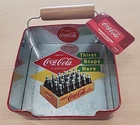 Vintage Coca Cola Napkin Holder Tin Metal Dispenser New W/Tags