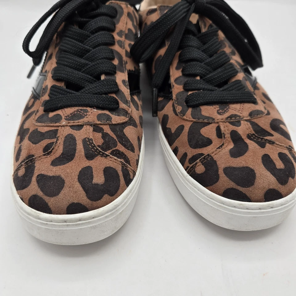 STUART WEITZMAN Daryl Leopard Sneakers Tennis Shoe Animal Print Size 6.5 - Image 4 of 4