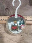 2 Vintage Hot Wheels Planet Micro Hanging Christmas Ornaments. Red and Blue