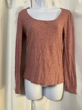 (Medium) Lauren Conrad Women’s Long Sleeve Blouse 