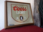 VINTAGE ADOLPH COORS CO. 1983 LIGHTED MIRROR WALL HANGING BEER SIGN