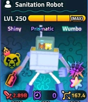 SANITATION ROBOT   SW     SS   PRISMATIC - SpongeBob Tower Defense SBTD