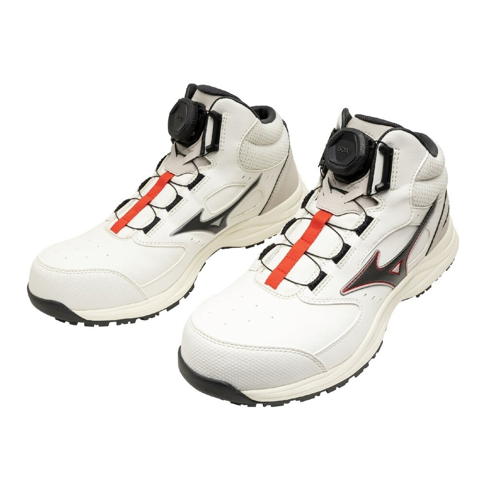 ビビ　新品 MIZUNO 安全靴 BOAフィットシステム ホワイト26cm MIZUNO All-Mighty LSIII 74M BOA F1GA2603 01 White Black Width 3E