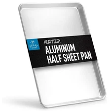 Zulay Half Sheet Baking Pan – 13" x 18" Aluminum Cookie Sheet