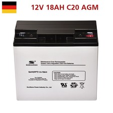 Batterie AGM Plomb 12V 18AH USV AGM 17AH 12 Volt Éclairage D'Urgence Batteries