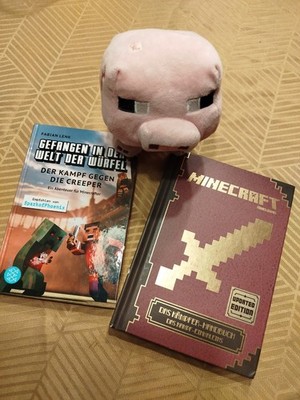 Minecraft -Set 2 Bücher und Edgar Kuscheltier