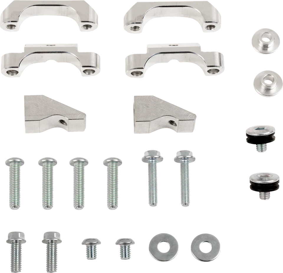 WORKS CONNECTION Kawasaki 18-B301 Radiator Brace Set in Black - Image 2 of 2