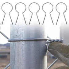 Chain Link Fence Ties 100 Pieces Galvanized Steel Fasteners Heavy Duty Helpful