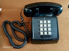 Vintage Premier 2500 Black Desk Phone Push Button Landline - Working