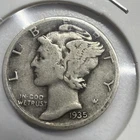 1935-D Mercury Dime - Actual Silver Coin  Same Day Shipping