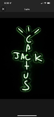 Cactus Jack CJ Neon Room Sign ネオン サイン Neon Cactus Jack By Travis Scott LED Neon Light Sign for