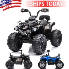 12V Kids Ride On ATV Quad Electric Car Toy Battery Powered Toddler 4-Wheeler US