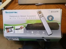 Pandigital Hand-Held Wand Scanner With Feeder Dock - Purple