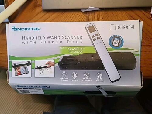 Pandigital Hand-Held Wand Scanner With Feeder Dock - Purple