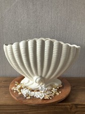 SylvaC Shell Mantel Vase/planter Art Deco