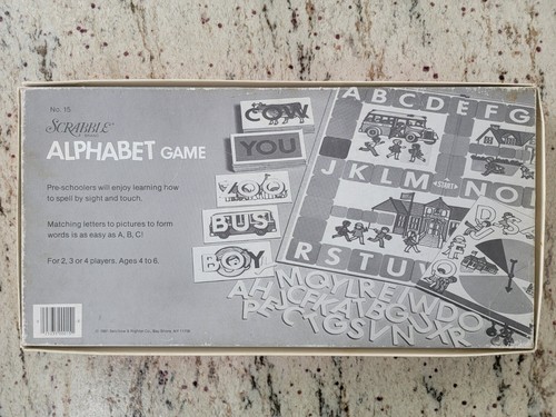 SCRABBLE ALPHABET ABC GAME 1972 - SELCHOW & RIGHTER - Picture 7 of 13