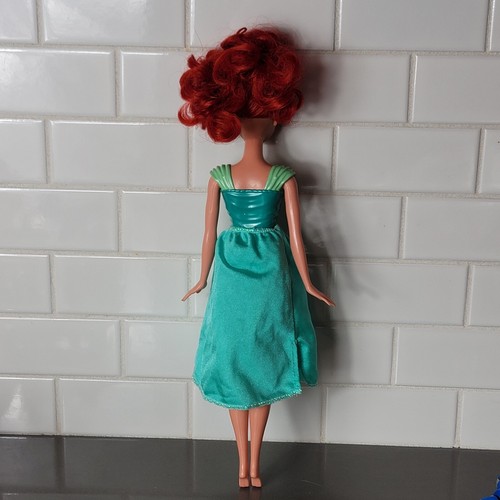 Disney Sparkling Princess Ariel Doll Barbie Mattel Green Dress - Picture 4 of 4