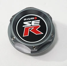 GUNMETAL BILLET ENGINE OIL FILLER CAP FOR FITS NISM-O SENTRA ALTIMA SER 9