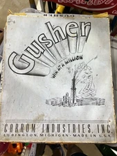 Vtg GUSHER Board Game CARROM INDUSTRIES Oil Drilling Game