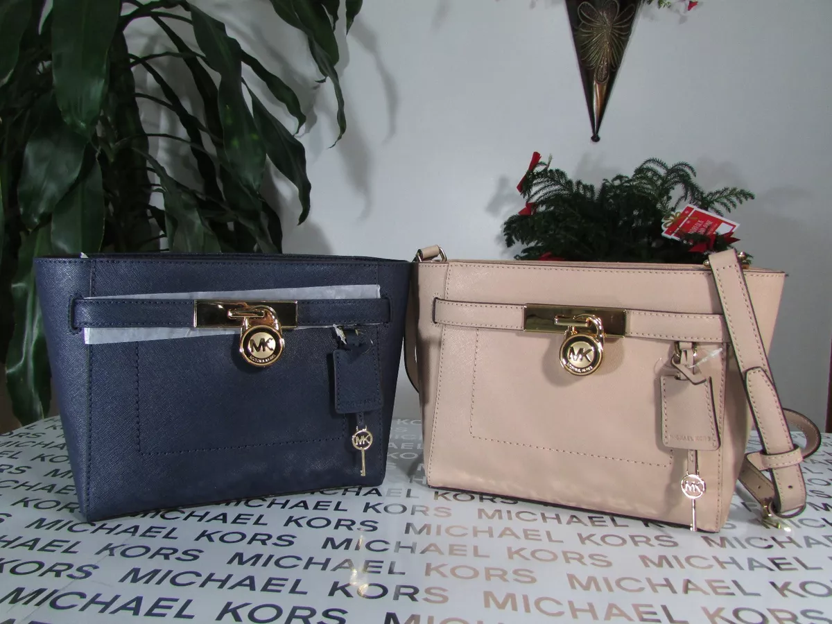NWT Michael Kors Saffiano Leather Hamilton Traveler TZ Medium Messenger