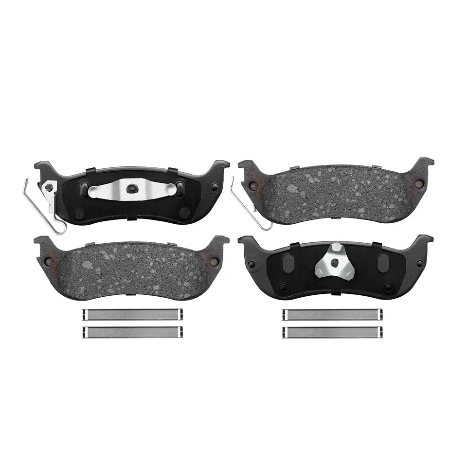 Pastilha de freio traseira de cerâmica com hardware para 2004 2005 2006 2007 2008 Chrysler Pacifica - Imagem 3 de 4