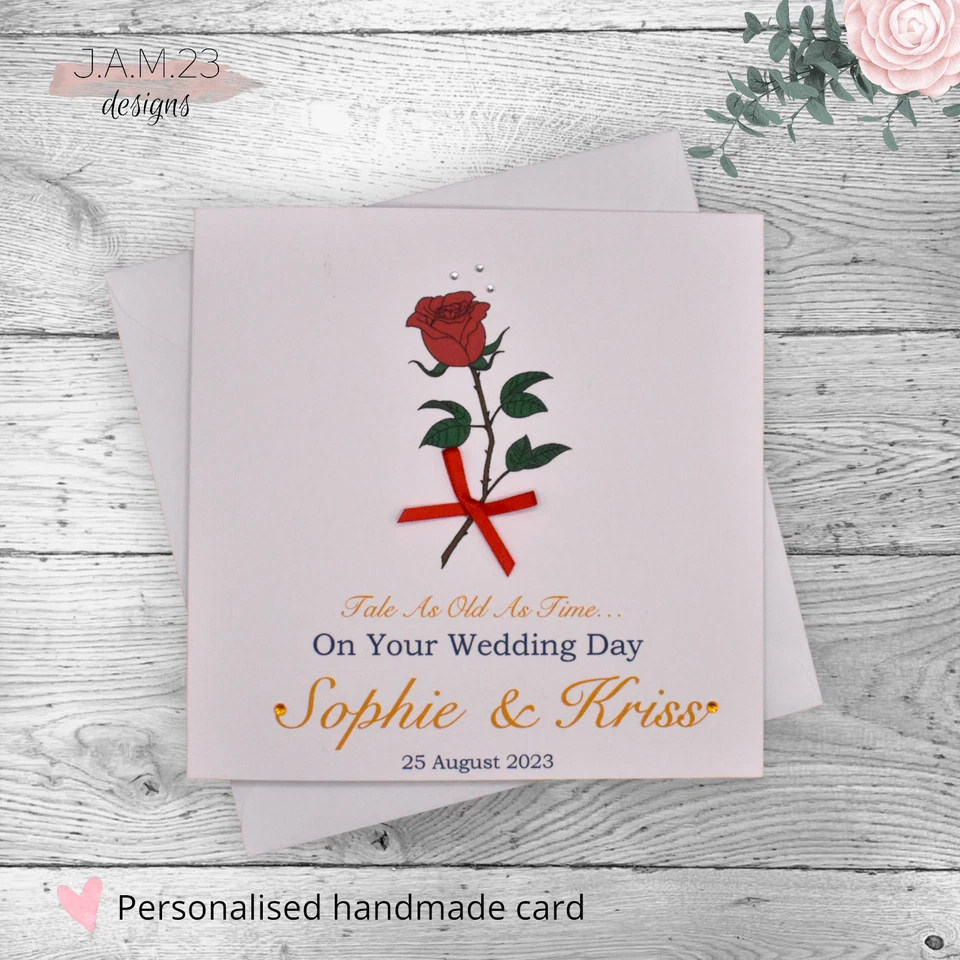 Personalised Wedding Day Card Fairy Tale - Image 2 of 4