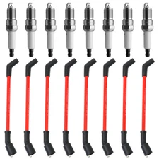 For Chevrolet Gmc Ls1 4.8L 5.3L 6.0L Spark Plugs And Spark Plug Wires 48322 4pcs