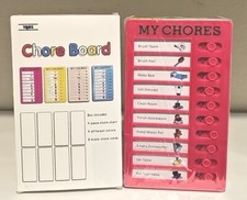 4 Chore Charts for Kids Adult To Do List Checklist Boards w/ 40 Cards NEW