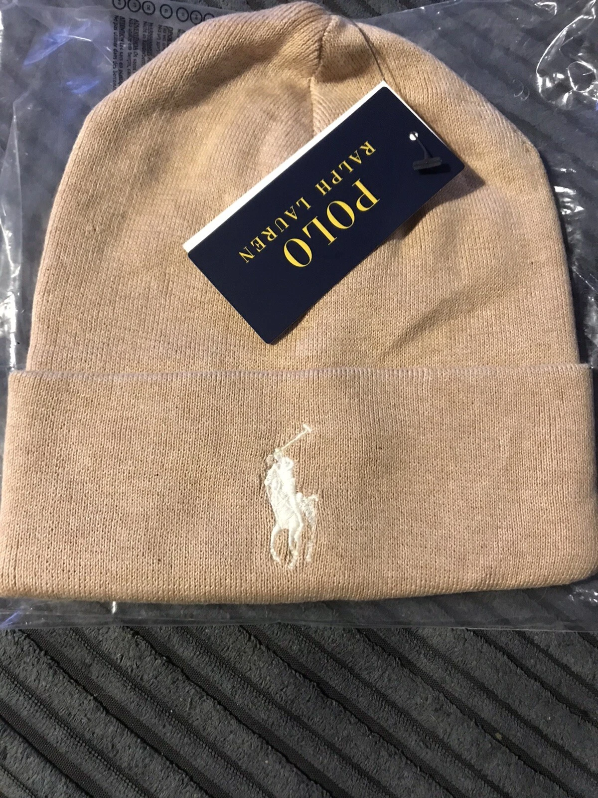 Ralph Lauren M Classics 1 Brown Beanie Hat One Size