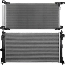 Aluminum Radiator & AC Condenser Cooling Kit For 2019-2022 Toyota Corolla 2.0L